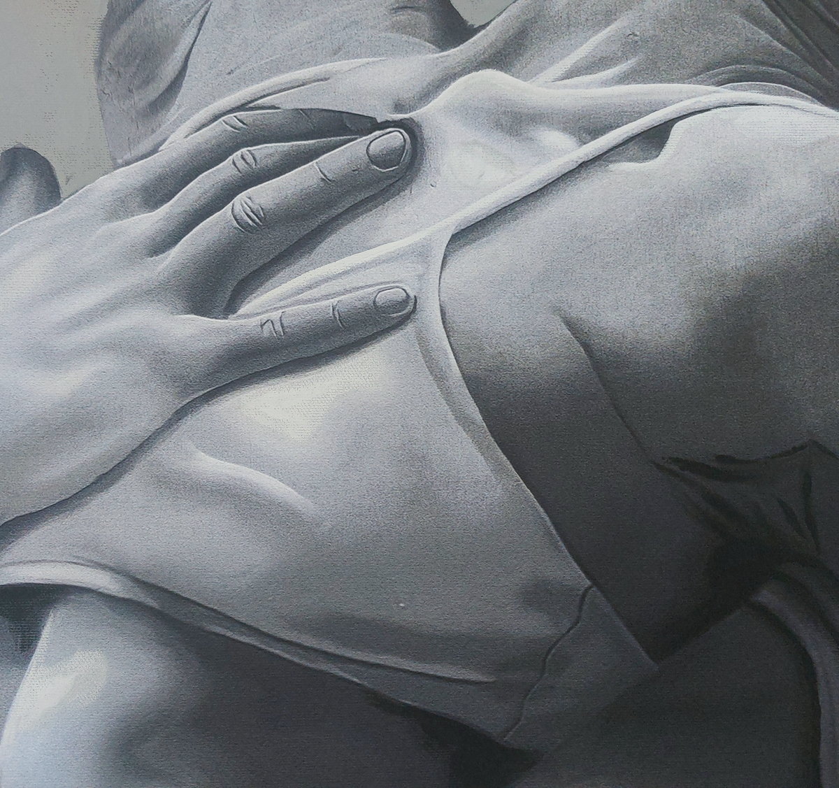 Hand painted multiple: 'Love is stronger than death'
