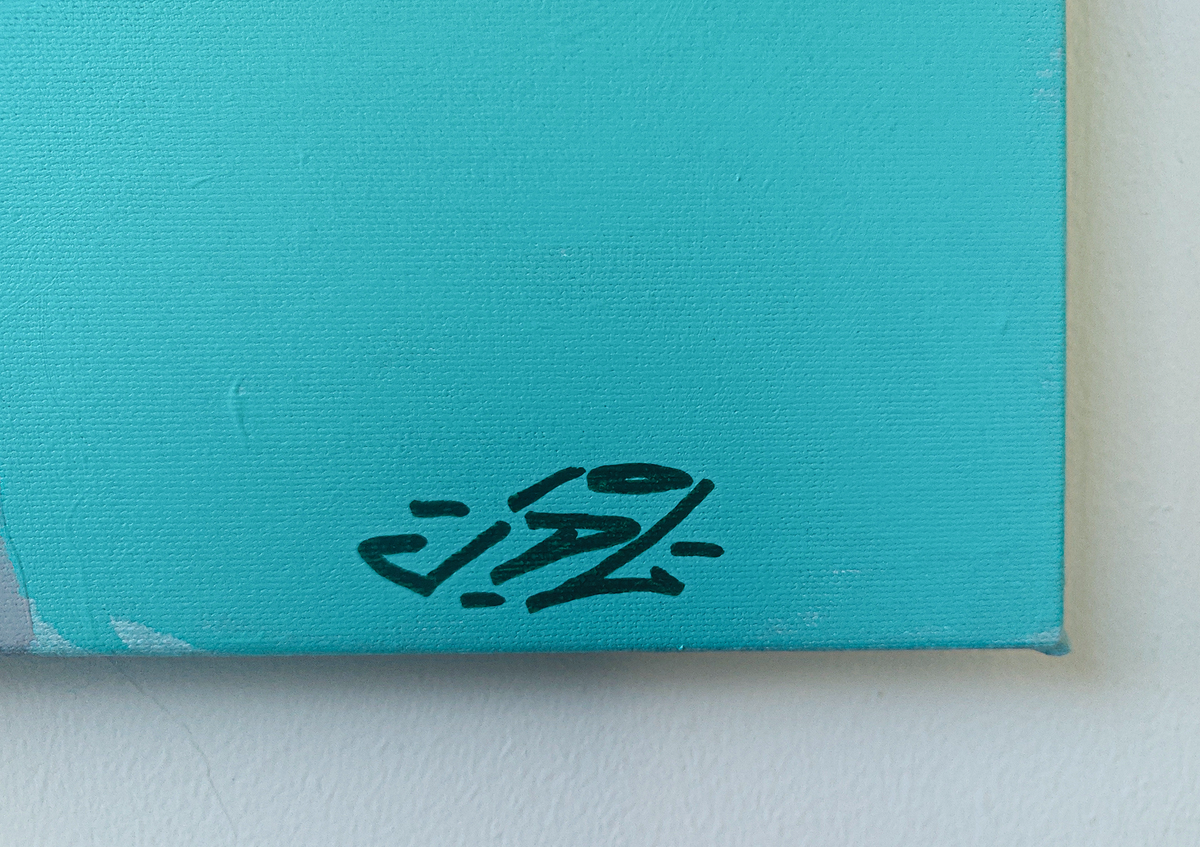 Hand painted multiple: 'Love is stronger than death'